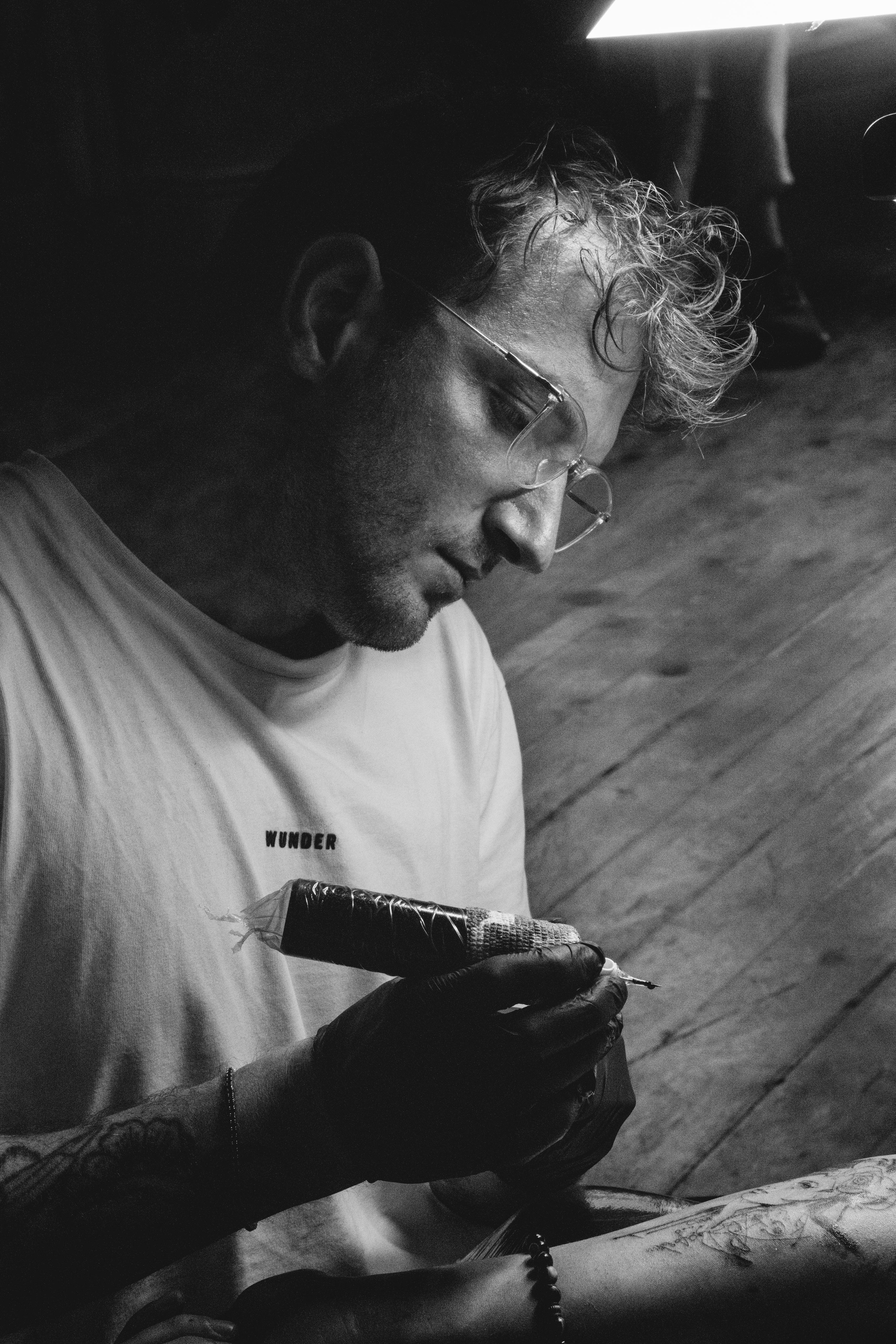 Tattoo Artist Working